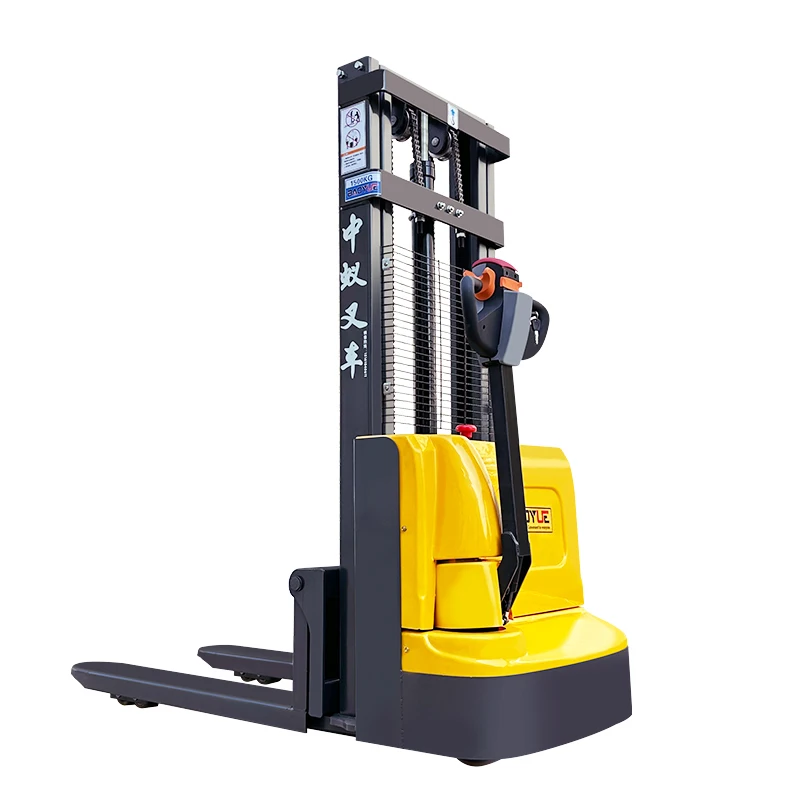 Fully-walkie-Electrical Forklift 2 Tons Stacking Truck Semi Electric Small Hydraulic Automatic Lifting view 3