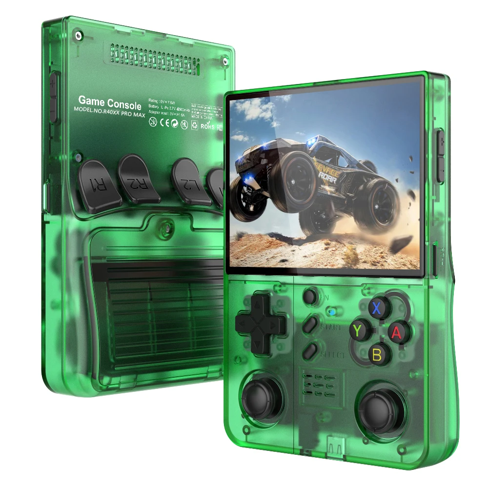 BOYHOM R 40XX Pro Max Retro-Spielekonsole 4,2 Zoll IPS-Bildschirm 4000mAh Tragbare Handheld-Konsole Eingebautes WLAN R0XXPRO Kindergeschenk
