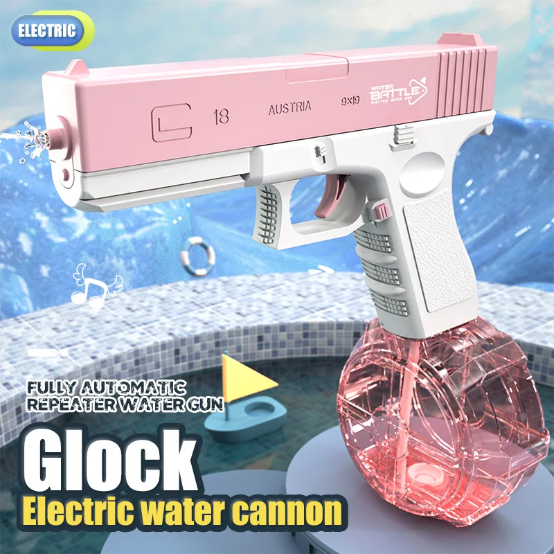 Electric Water Gun Toys Bursts High-Pressure Automatic Shooting Water Adults Spray Water Pistol Summer Children Outdoor Toy Gift