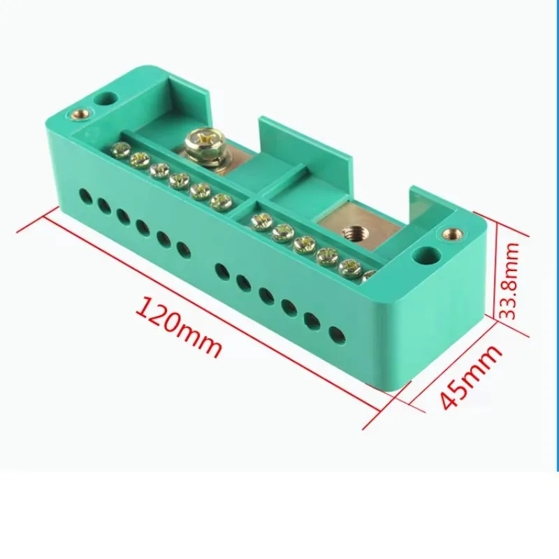 Single Phase 2 In 12 Out 660V Junction Box Quick Connect Retardant Metering Cabinet Terminal Block High Power