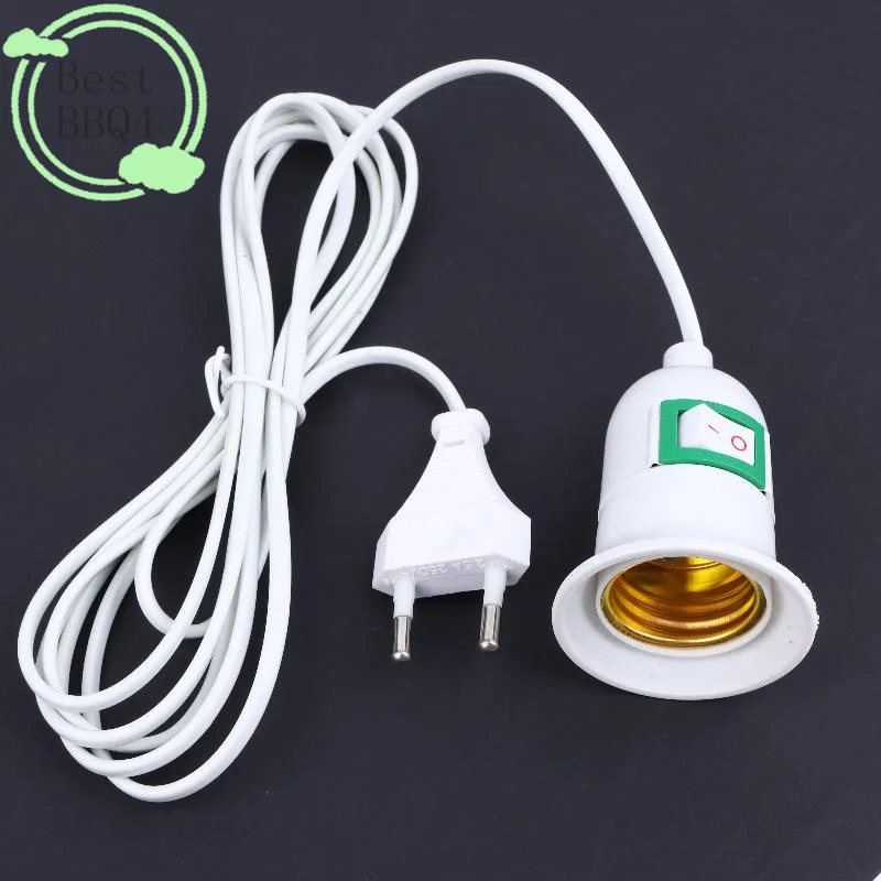 (BBQ4)1Pc Garden Lampholder With 3/5/10Meter Cable EU Plug With On/Off Switch E27 Hanging Indoor Plant Light Holder Desk