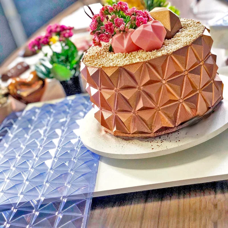 Transparent Mousse Cake Rim Mold European-style Fence Chocolate Baking Accessories Supplies Origami Tools