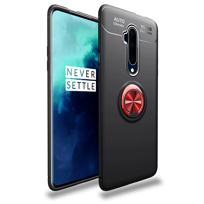 Чехол Oneplus 7T Pro HD1910, автомобильный держатель, подставка, магнитный кронштейн, кольцо на палец, силиконовый чехол, чехол для Oneplus 7T Pro 7tpro 1 + 7tpro