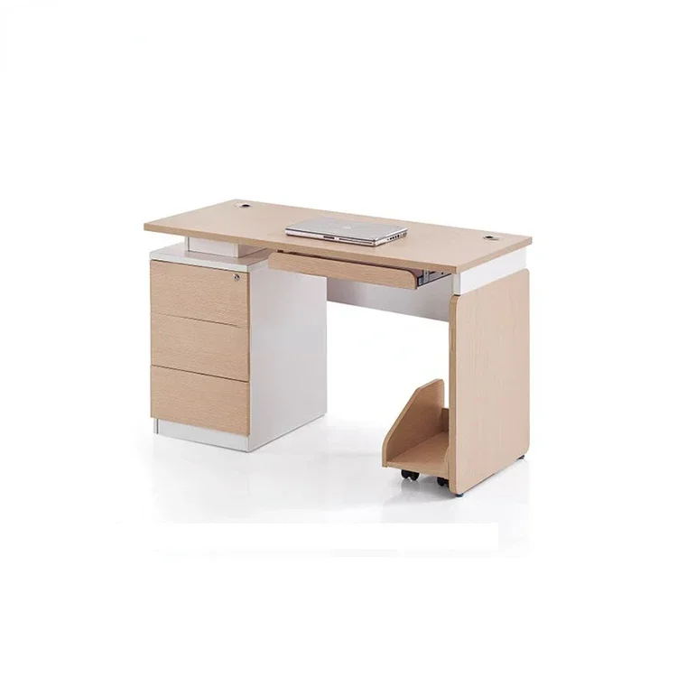 melamine computer table executive desk with drawers and CPU holder