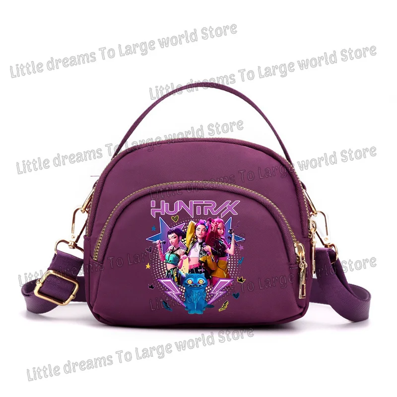 Bolso de hombro Demon Hunters Kpop, Mini bolsas de almacenamiento de pañuelos portátiles para teléfono de Anime para exteriores, bolso cruzado de moda para mujeres y niñas, regalo