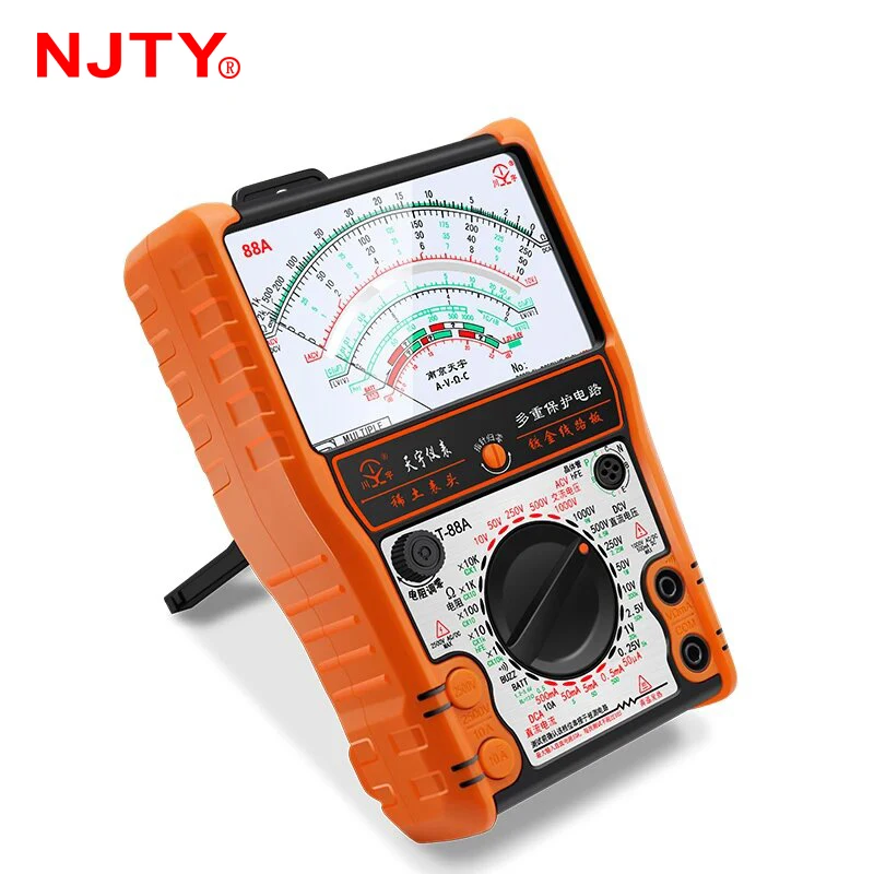 Imagem -06 - Njty High Precision Pointer Multimetro T88a T88b T88c ac dc 2500v Voltmeter Ammeter Resistor Analog Multimeter Tester Tools