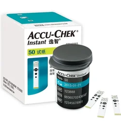 EXP:2025-02 Accu Chek Instant Test Strips 50pcs 100pcs Blood Glucose Tester Home Use Meter