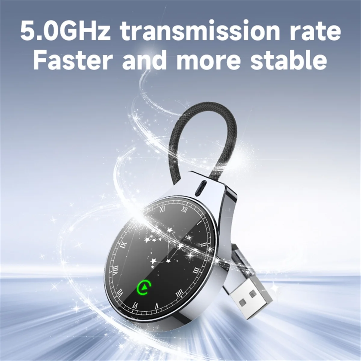 جديد 3C-New 2 في 1 Carplay محول صغير لاسلكي يعمل بنظام أندرويد 5G/Wifi اتصال للهاتف المحمول IOS/Andriod سلكي إلى لاسلكي #4