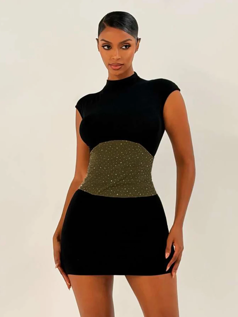 

WEIRD PUSS High Waist Slim Fit Svel Dr Sexy Trendy Butt Covering Skirt for Women Young Faionable Daily Wear