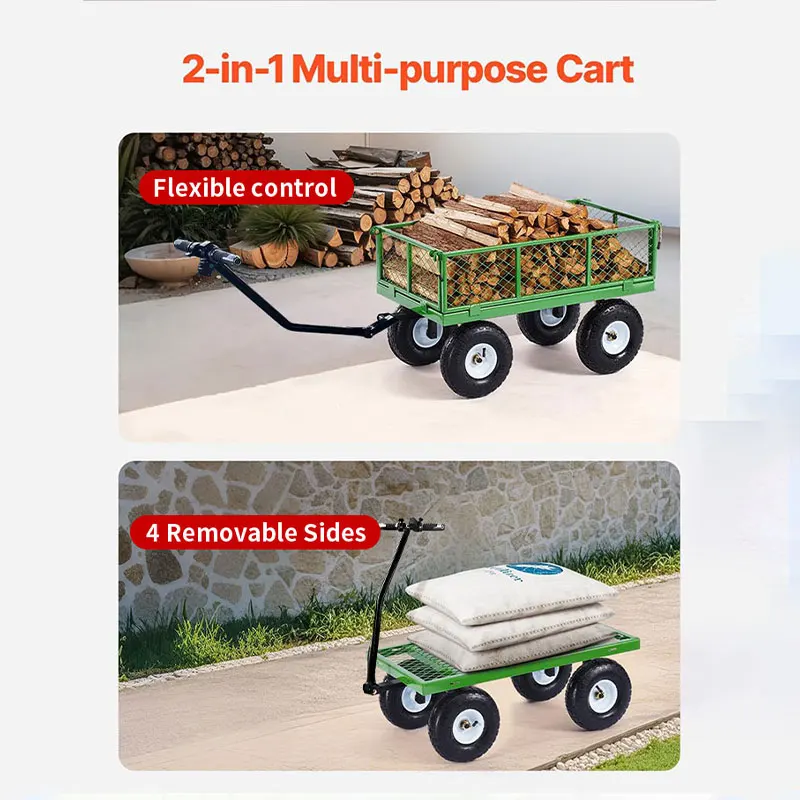 24V Heavy-duty Steel Garden Vehicle - High-efficiency Garden Aid Vehicle
