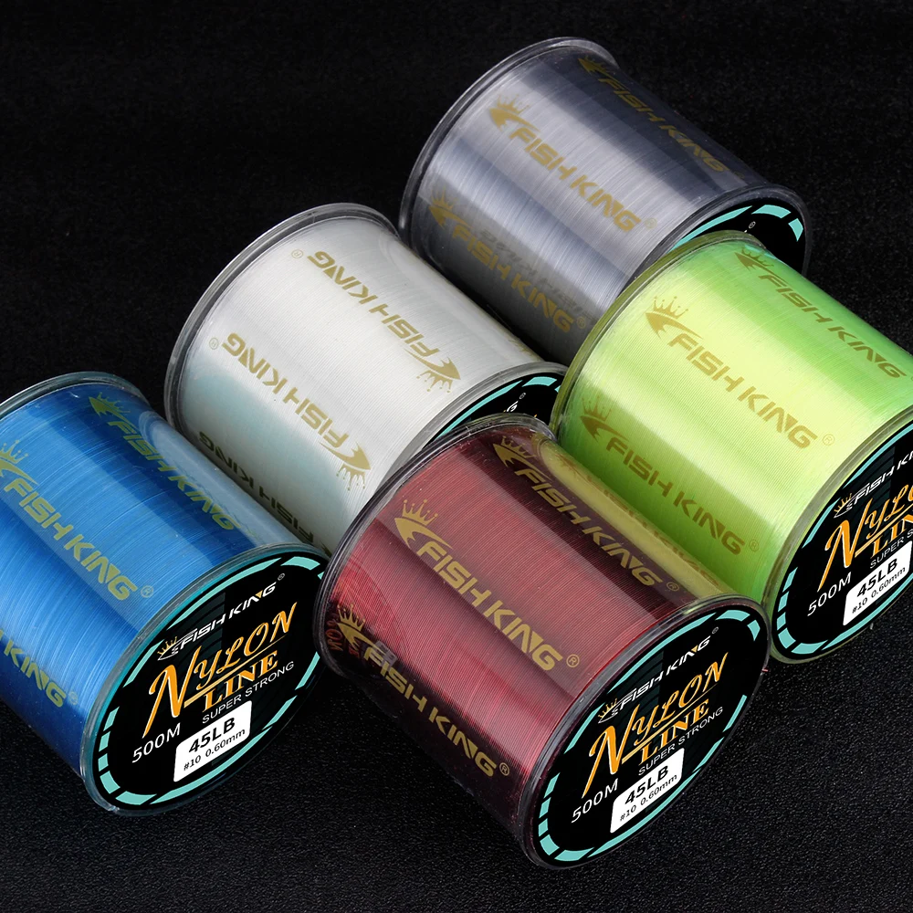 500M Nylon Fishing Line Japan Super Strong Monofilament Carp Line Fishing Accessories 0.14mm-0.50mm 4.13LB-34.32LB