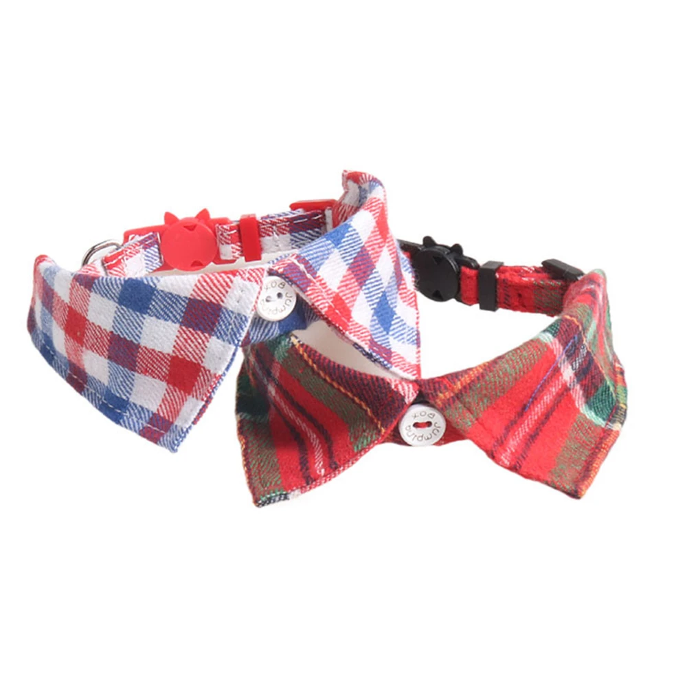 Bowtie for Cat Bow Tie Collar Plaid Adjustable Cat Tuxedo Collar for Small Dog Wedding Formal Tuxedo Suit Tux Outfits Birthday view 3
