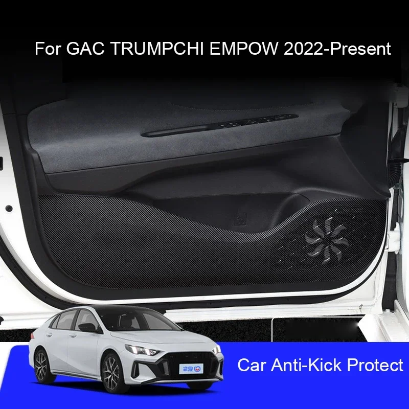Car B-Pillar Door Anti-Kick For GAC TRUMPCHI EMPOW 2022-2026 Protect Pad PU Leather Auto Trunk Anti-Dirty Scratch Resistant