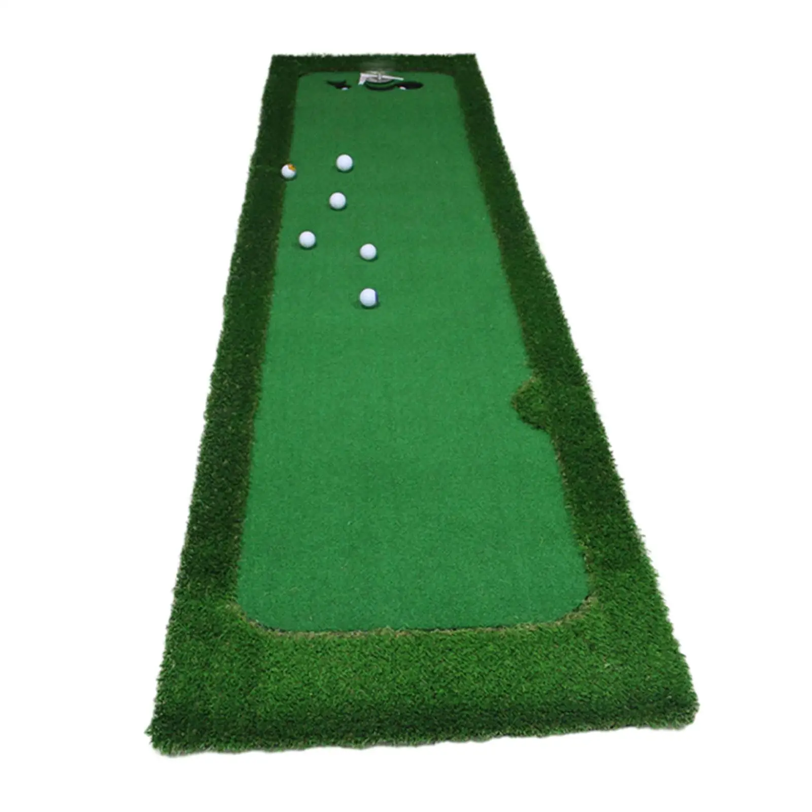 Golf Teppich Putting Matte Golf Putting Praxis Matte Simulation Gras Matte mit 6Pcs Bälle für Party Indoor Büro Outdoor erwachsene