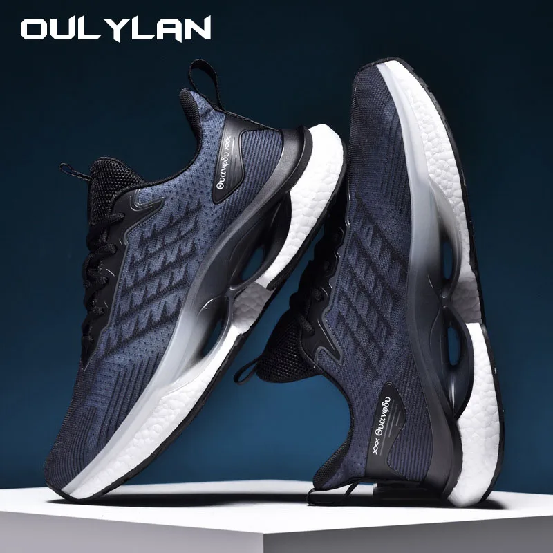 Oulylan Men's Comfortable Breathable Casual Sneakers Adult Men Outdoor Running Shoes Walking Shoes Mesh Sports Shoes 39-45