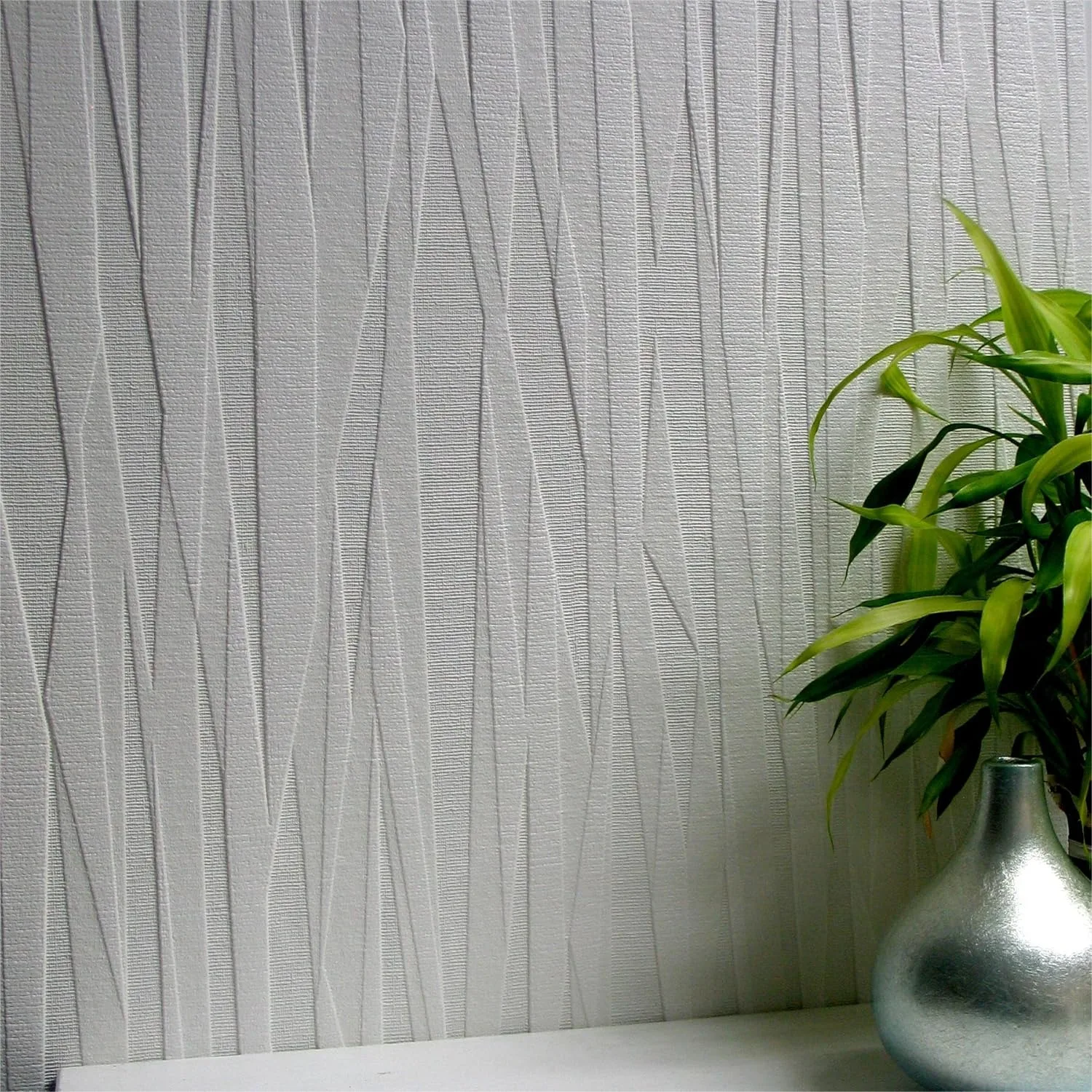 

Textured Vinyl Wallpaper for Living Room, Washable & Strippable, 20.9in x 33ft Roll, Easy to Paint