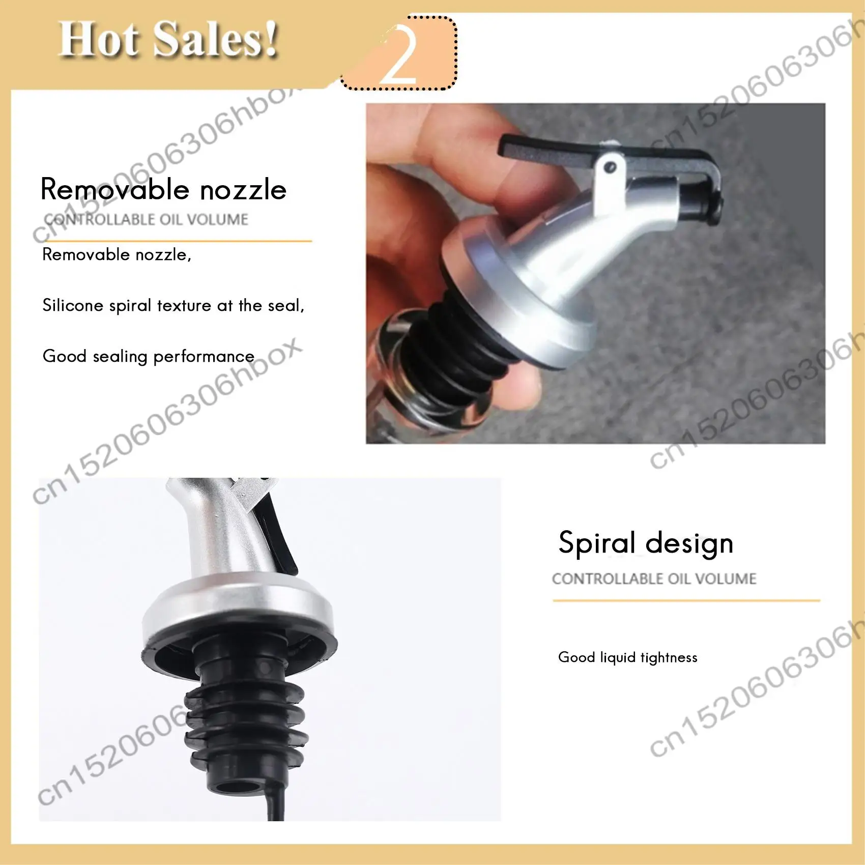 

-HOPE Olive Oil Leakproof Spouts Wine Dispenser Pourer Kitchen Tools Bottle Sealing Nozzle For Cocktails, Parties 10 Pieces