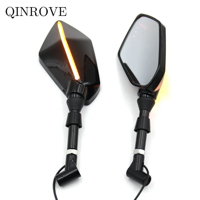 

Зеркало заднее мотоциклетное со светодиодным поворотником, 10 мм, для Honda MSX 125 250 Hornet 750 CFMOTO Kymco Superdink 125