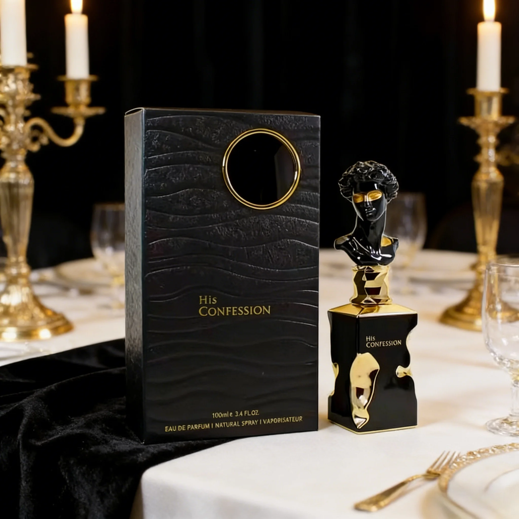 

His Confession Men'S Cologne Perfume – 3.4Oz Luxury Arabian Perfume – Long-Lasting Oriental Wood Fragrance Perfume – Fashionable