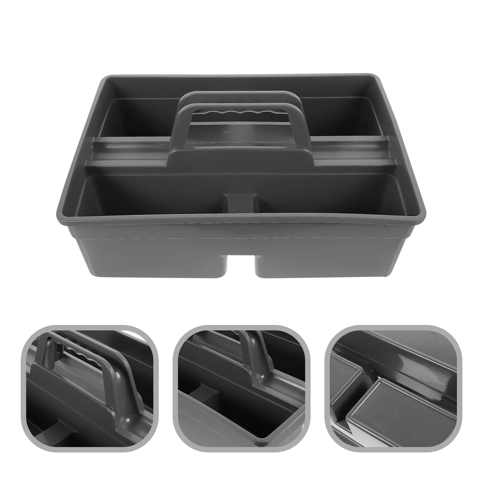 

Cleaning Supply Portable Organizer Handheld Basket Premium Polypropylene Storage Box Carry Handle for Household Tools Cleaning