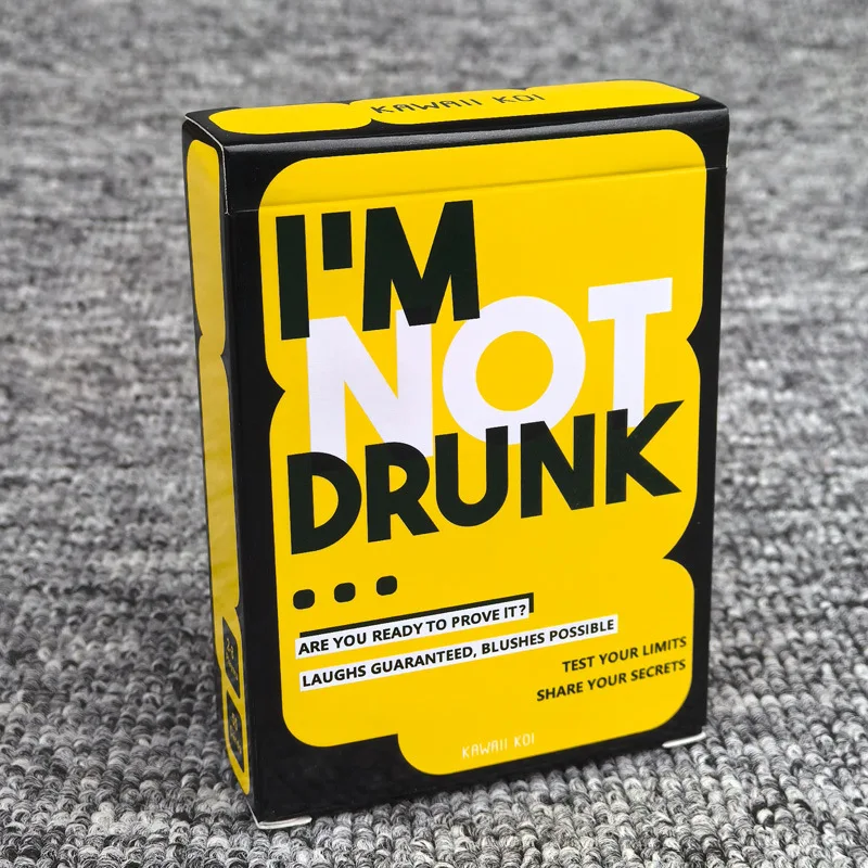 I'm Not Drunk English Edition Drinking Card Game Funny Party Game Night Cards for Adults Friends Gathering Tabletop Game Gift