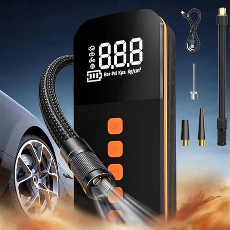 

Intelligent Car Tire Pump-Portable Digital Display Lighting Car Tire Pump For Vehicles Motorcycles Bicycles Balls