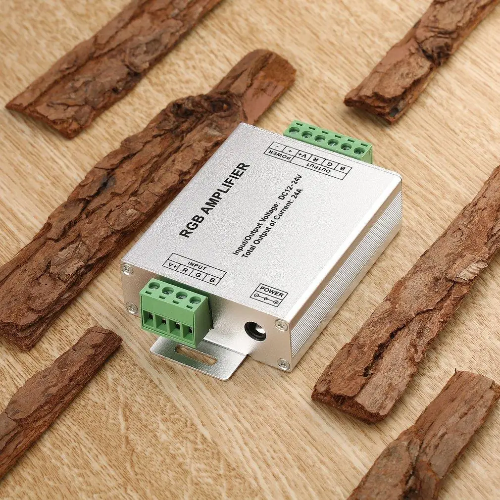 

24A RGB Amplifier Repeater For Extend Signal LED 5050 3528 Strip Light Power Repeater Console Controller Worldwide Dropshipping