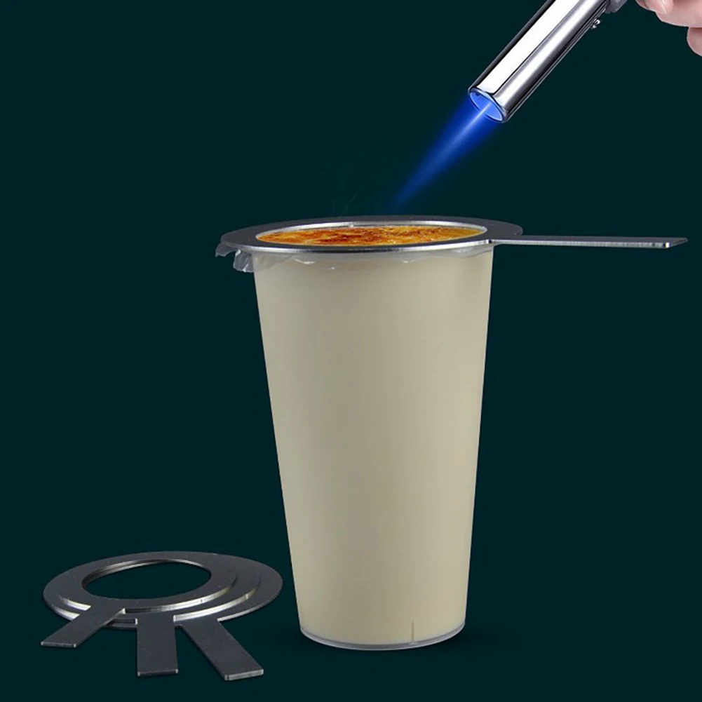 Junta de cubierta para taza, llanta para antorcha, junta de café, suministros de tienda de té de la leche de acero inoxidable tostado, portátil y práctico, 1 ud.