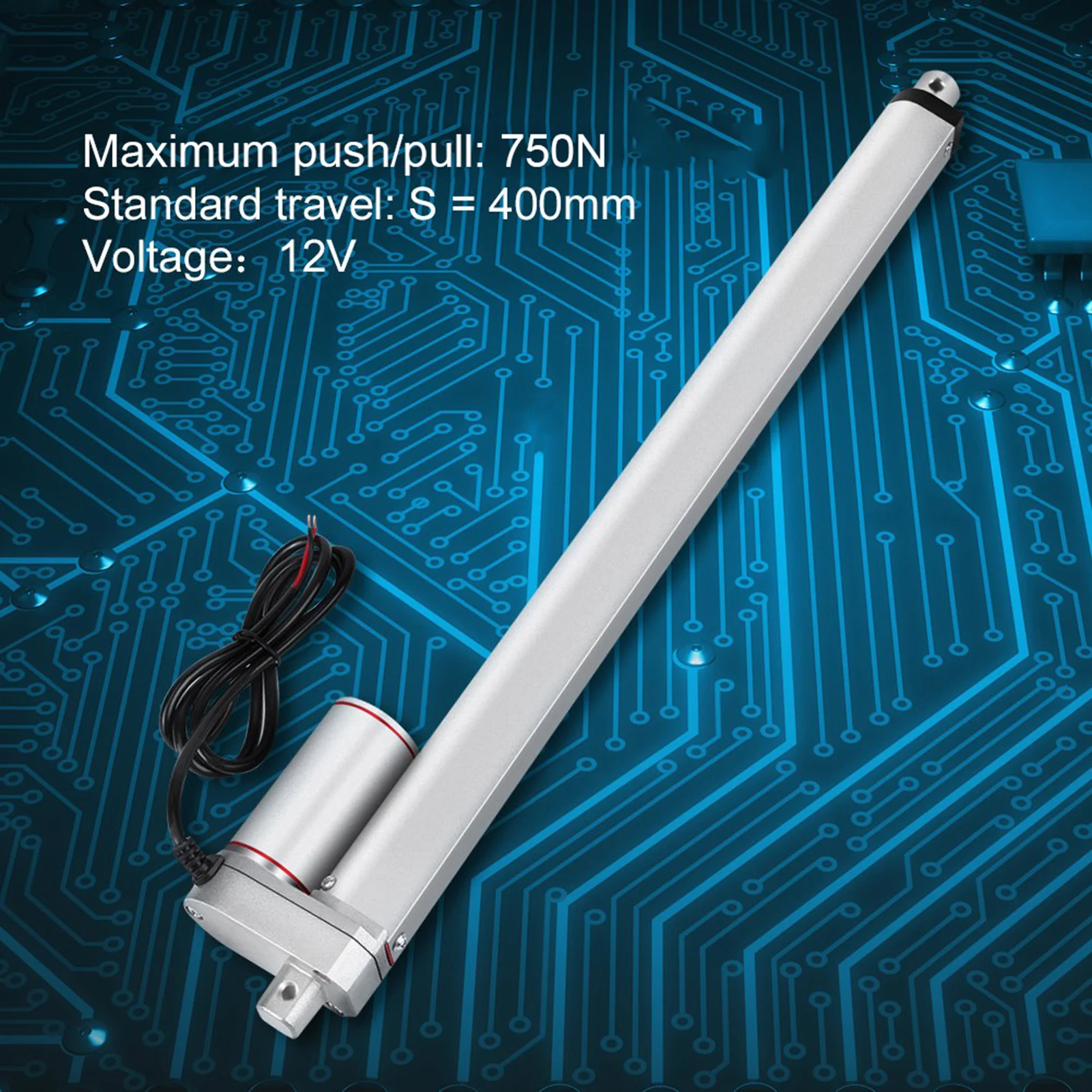 12V Linear Actuator 750N Max  400mm Stroke Electric Motor for  Auto Car linear actuator electric linear actuator