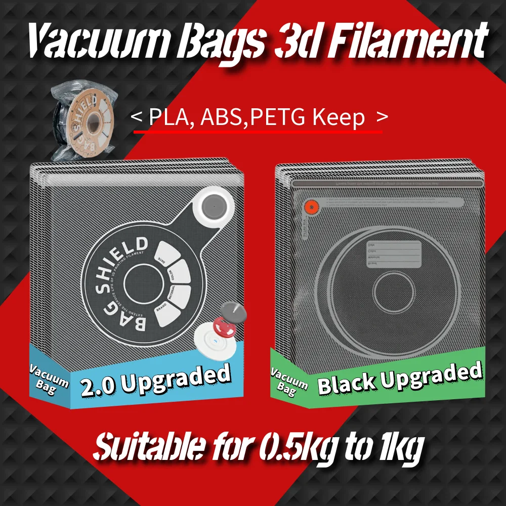 أجزاء طابعة ثلاثية الأبعاد USB قابلة للشحن مضخة هواء كهربائية خيوط 30x34 سنتيمتر/32x34 سنتيمتر شفافة/أسود حقيبة فارغة PLA/ABS/TPU خيوط