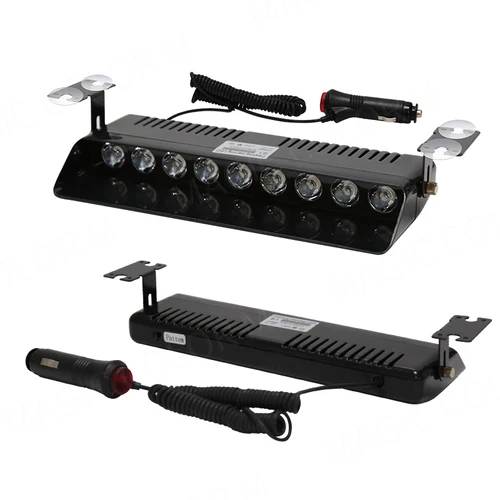 Imagen 2 del producto Luz estroboscópica de 9 LED para coche, parabrisas de emergencia para bomberos, Faro de señal de advertencia para agricultura, camión, remolque, vehículo de 12v