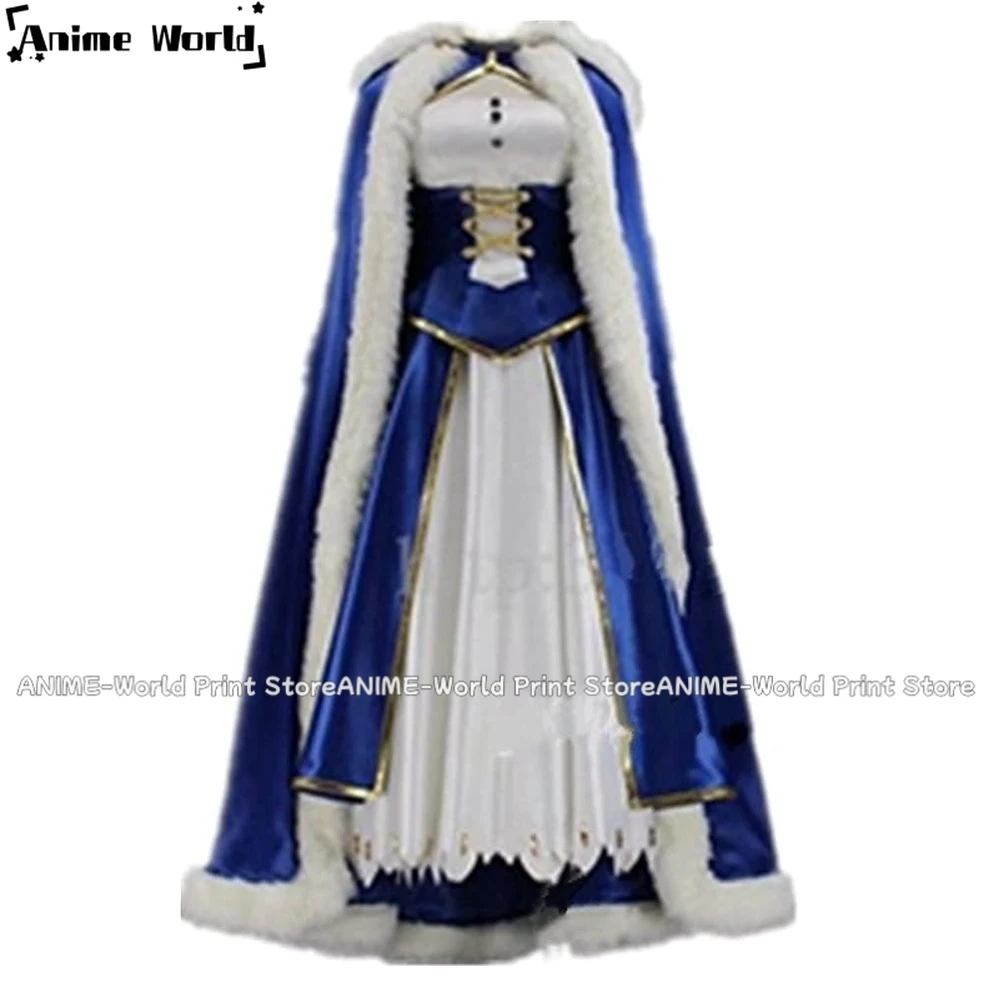 

《Custom Size》Artoria Pendragon Saber Cosplay Fate Stay Night UBW Fate Zero Sword Cosplay Costume with Cloak