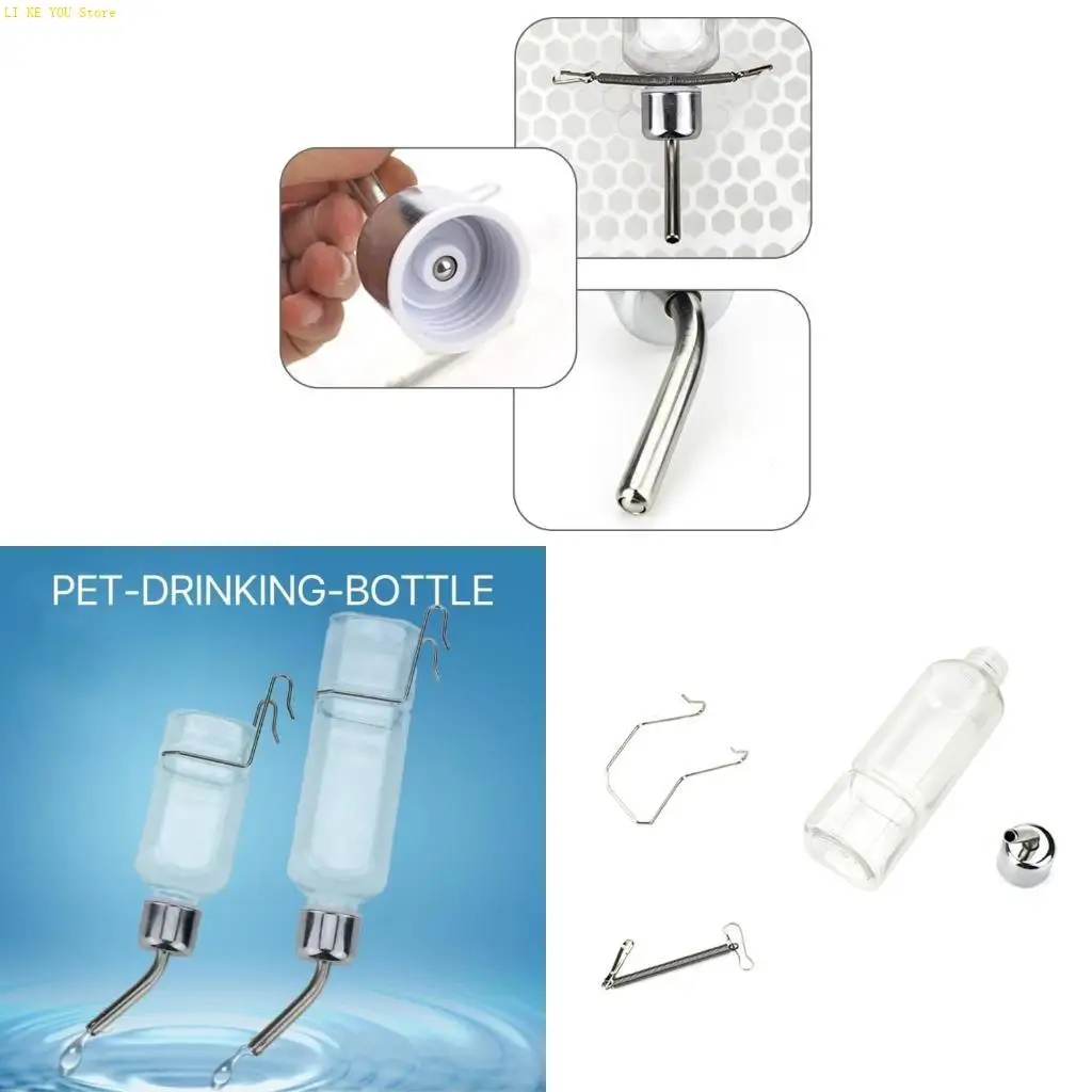 W3JE Hamsters Water Feeding Bottle Small Animals Waterer Bottle Drinking Dispensers