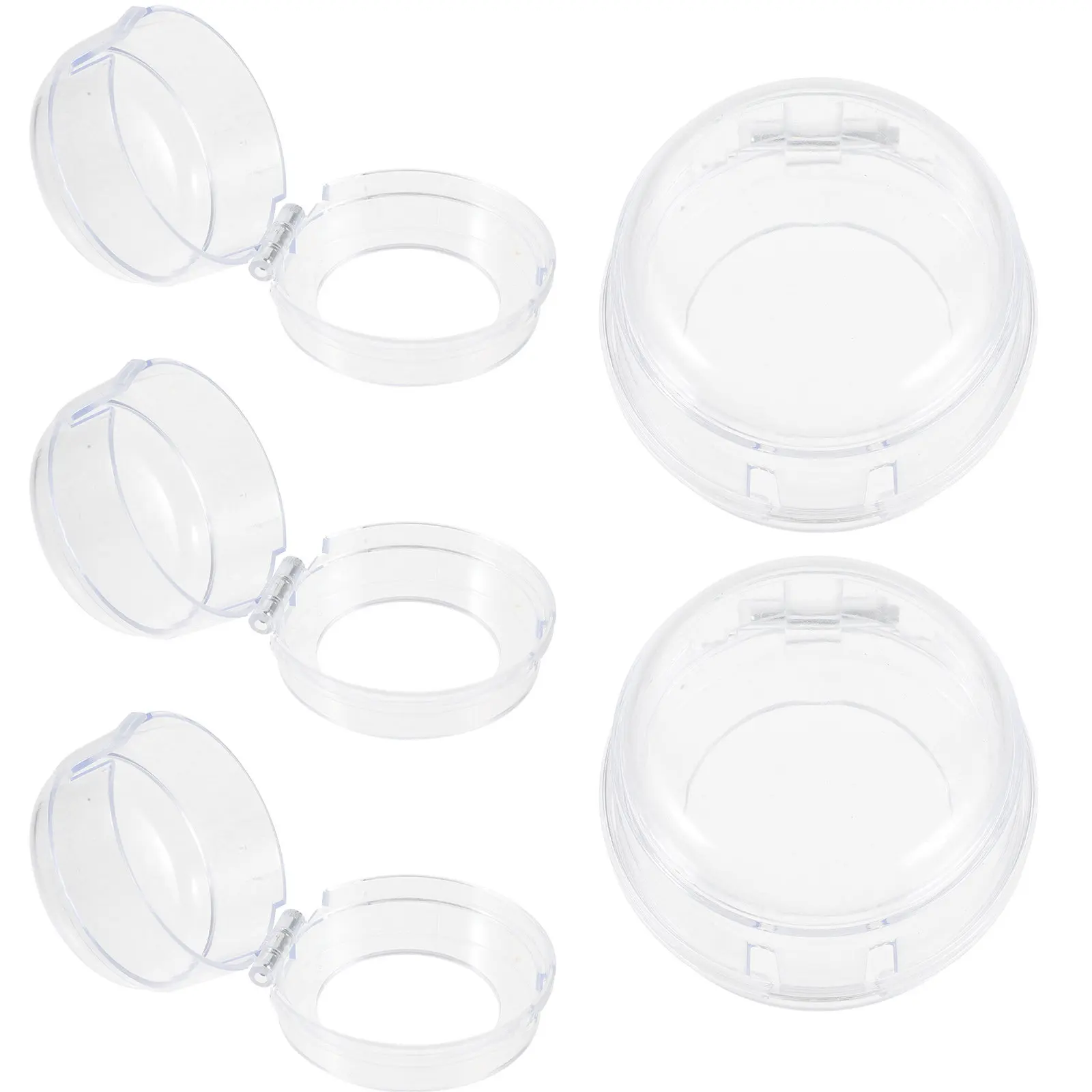 

5Pcs Gas Stove Knob Covers Plastic Heat Resistant Child Safety Guard for Oven Cooktop Burner Protectors Stove Knob Covers