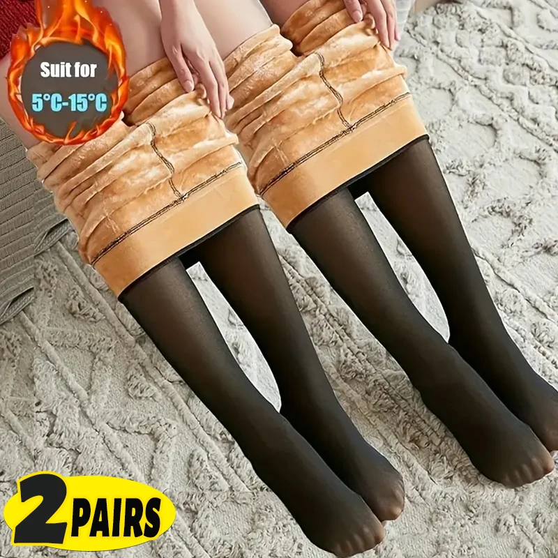 

Thermal Stockings Woman Winter Warm Tights High Waist Thermal Leggings Pantyhoses For Women Insulated Tights Elasticity Panty