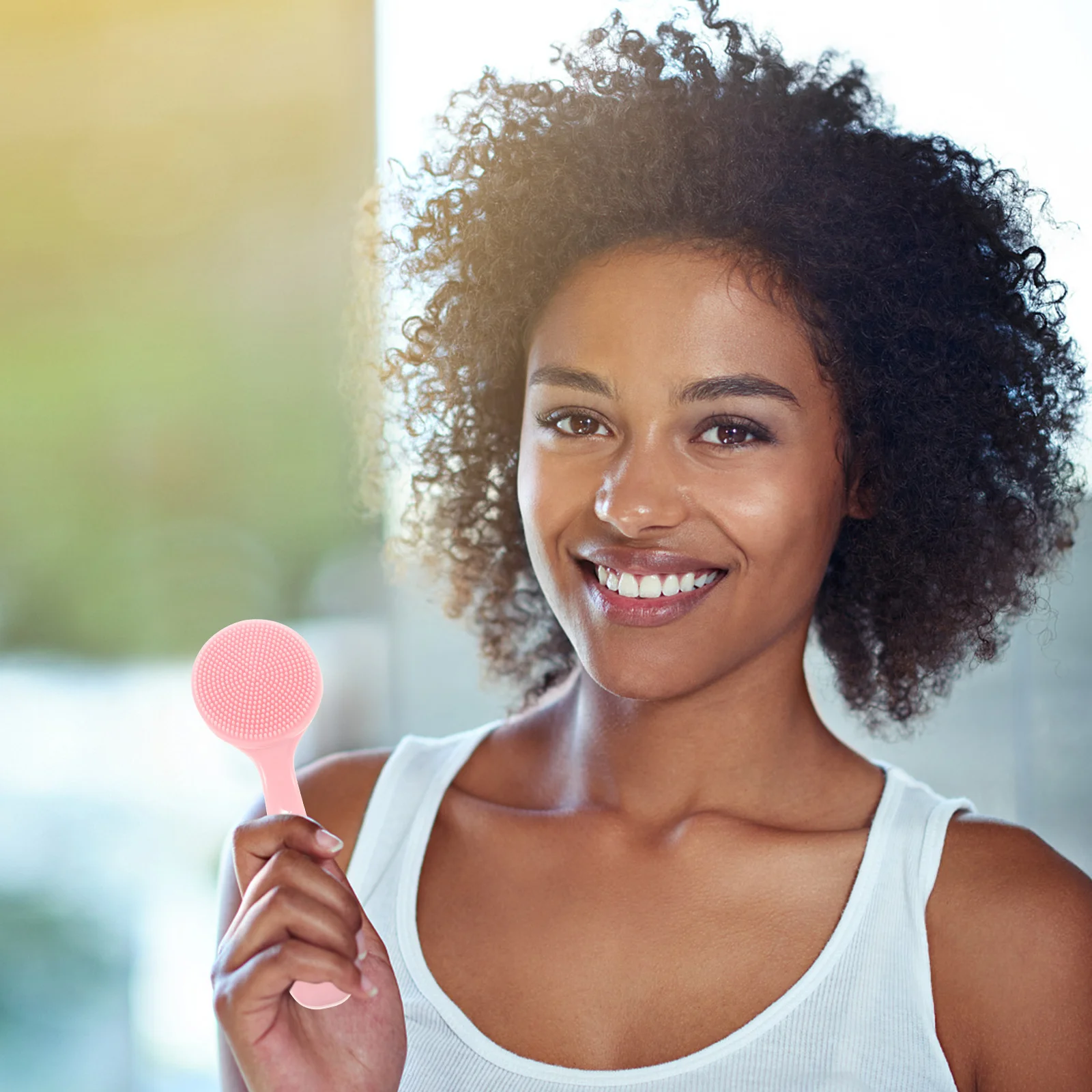 3 stuks modieuze siliconen gezichtsborstel roze handmatige reinigingstool voor vrouwen mee-eter verwijderen peeling gezichtsborstel