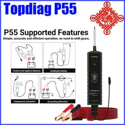 New JDiag P55 Topdiag P55 12-24V OBD CAR Electrical System ActivatorCAR Power Circuit Diagnosis With Reverse Connection P50 P100