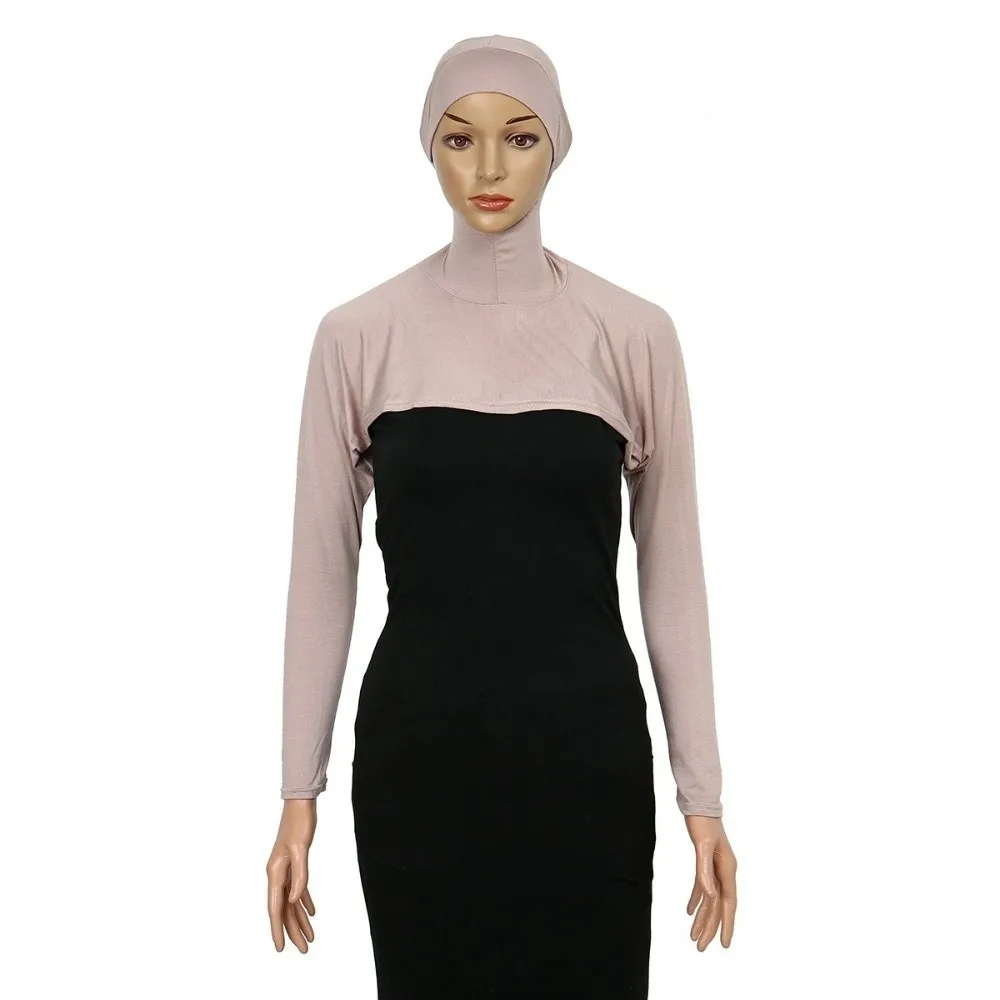 

New Polyester Hooded Capelet Full Neck Cover Stretchy Sun Protection Sleeve Cover Long Arm Skin-Friendly Hijab Prayer