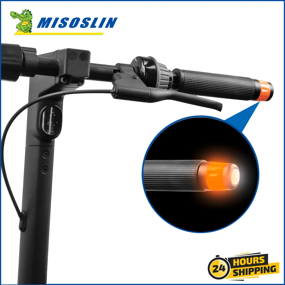 Turn Signals Lights LED Handle Grips for Segway Ninebot Max G30 G30D/E/LP Electric Scooter Handlebar Extension Anti-Slip Sleeve