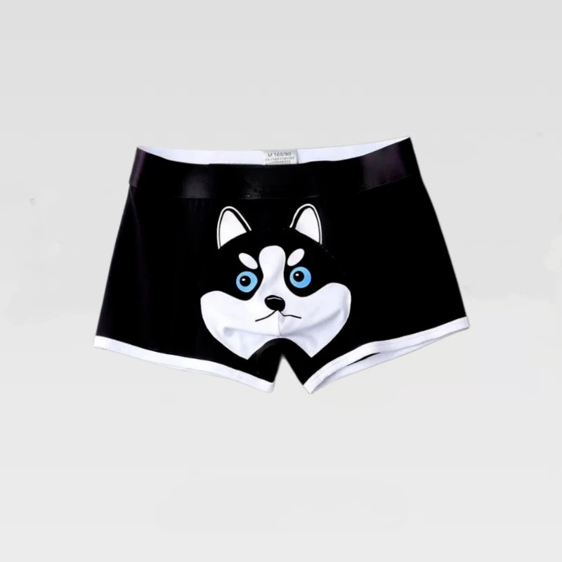 Plus Size Sports Sexy and Comfortable Men's Boxers Boxer Shorts Dog Briefs New Men's Briefs Caton Husky Comfortable Breathable