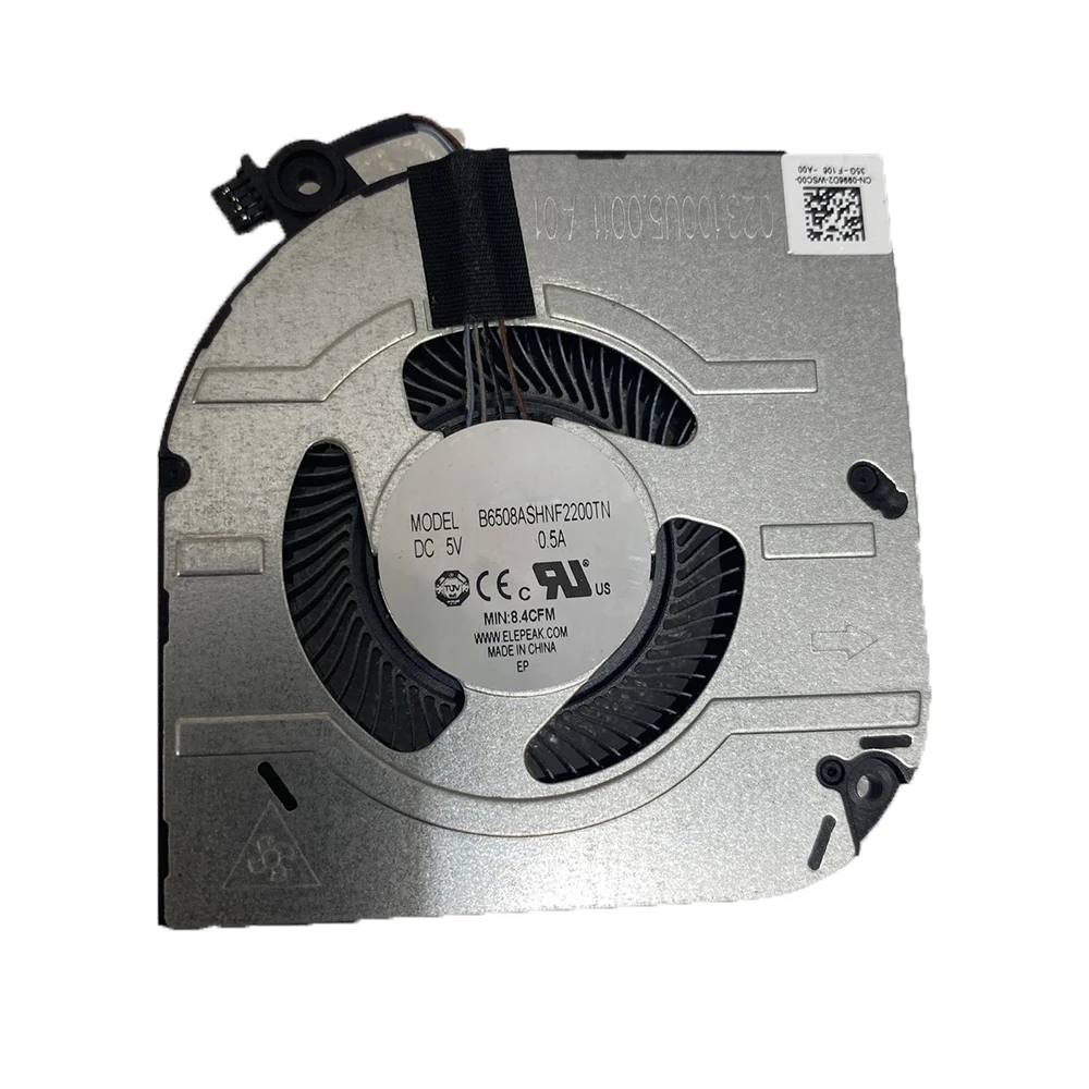 Laptop CPU Fan For DELL For Inspiron 16 Plus 7630 GeForce RTX 4060 0996D2 996D2 B6508ASHNF2200TN FQ8T DFS5K22115371C DC5V 0.5A