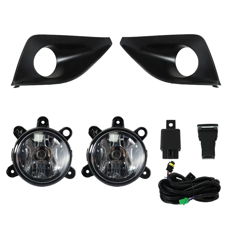 المصد الأمامي للسيارة الضباب ضوء المصباح غطاء إطاري مصابيح الهالوجين الأسلاك تسخير مع التبديل ل FAW Besturn X80 2017-2021 #1