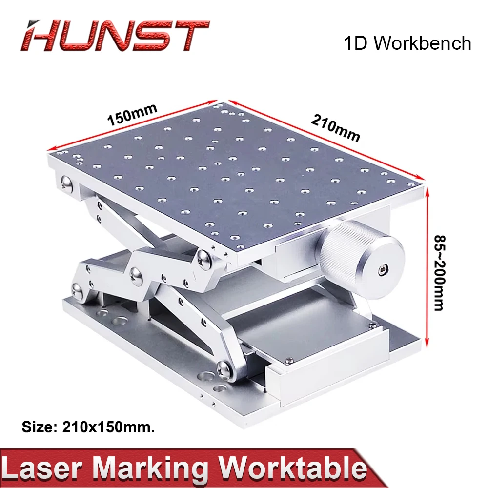 Przenośny stół biurkowy HUNST 1D Mobilny stół 210x150x85mm do ręcznej platformy podnoszącej do maszyny do znakowania laserowego