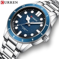 CURREN 8450 Men's Quartz Watches Waterproof Stainless Steel Strap Fashion Sports Luminous Business Man Simple Casual Wristwatch