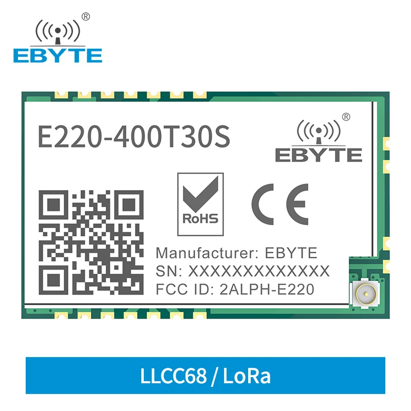 LLCC68 433MHz LoRa Module 470MHz 30dBm10km Long Range RSSI WOR Watchdog EBYTE Wireless Transceiver Receiver E220-400T30S