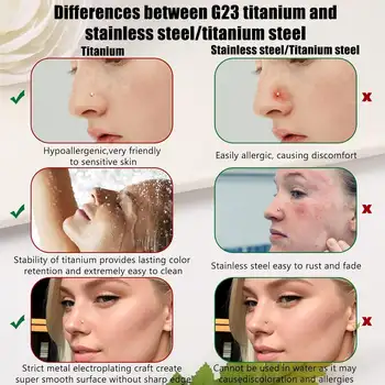 8 最佳銷售 鈦金屬鼻環 - №5