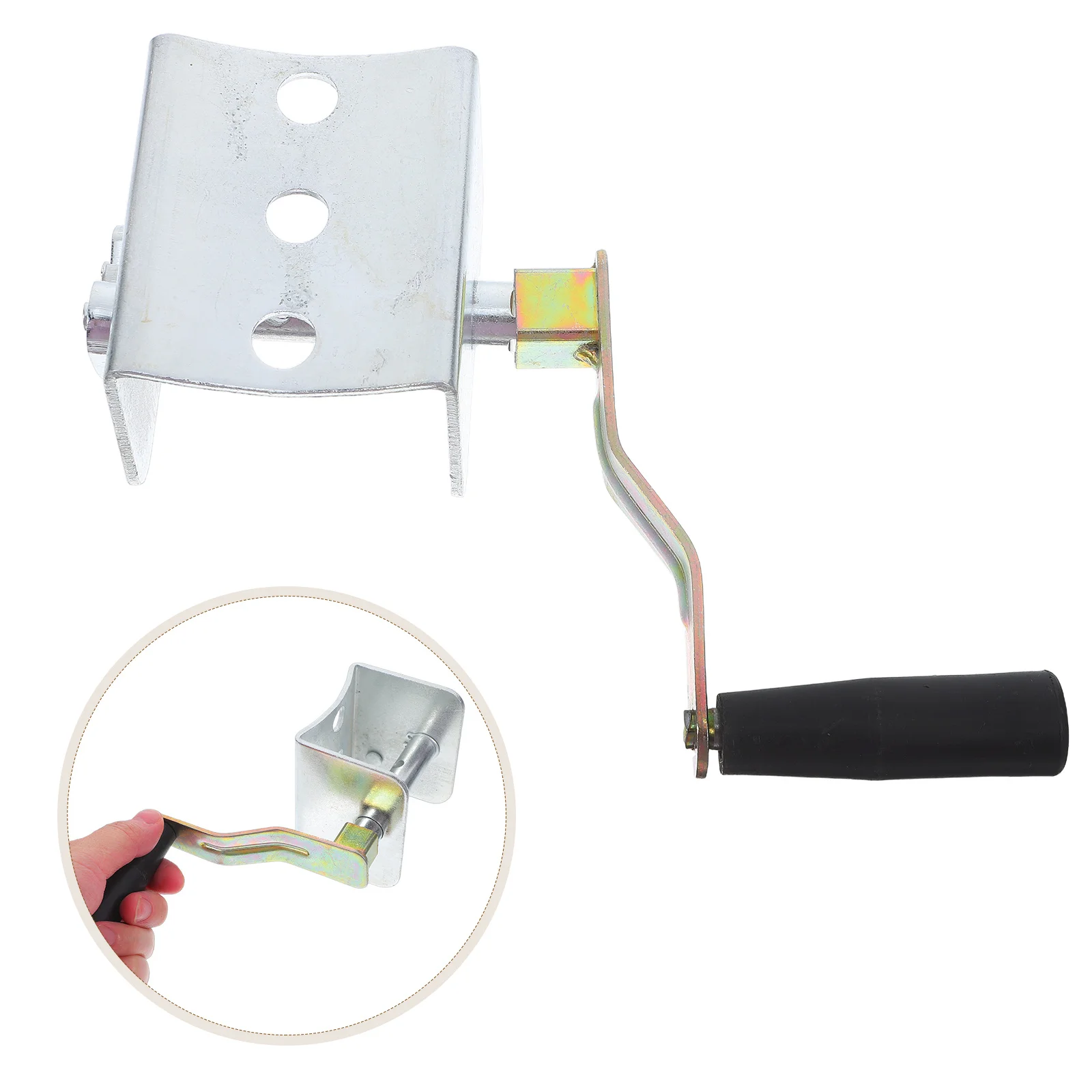 

Outdoor Sports Rope Tensioner Hand Crank Cord Tightener for Badminton Volleyball Poles Quick Adjustment Gym School Training