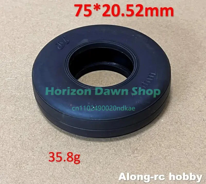 75mm Wheel Tire 75*20.52mm Light Weight RC Airplane Plane Model Spare Part Electronic Brake System JP Brake Wheels Parts