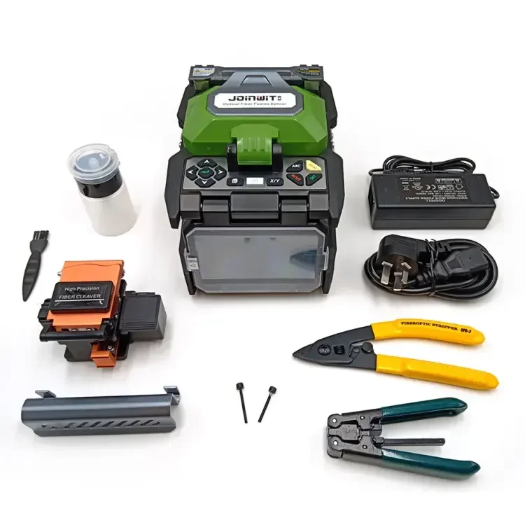 Máquina de soldadura de fibra óptica empalmadora de fusión JW4106S para equipos de telecomunicaciones FTTH 4G y máquina de empalme de fusión de red Wi-Fi