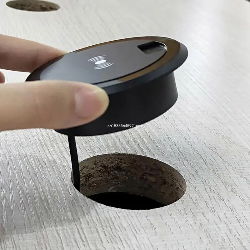 Embedded 10W Wireless Charging Make IT Simple Desk Wireless Desktop Grommet Power Wireless Charging Pad Dropship